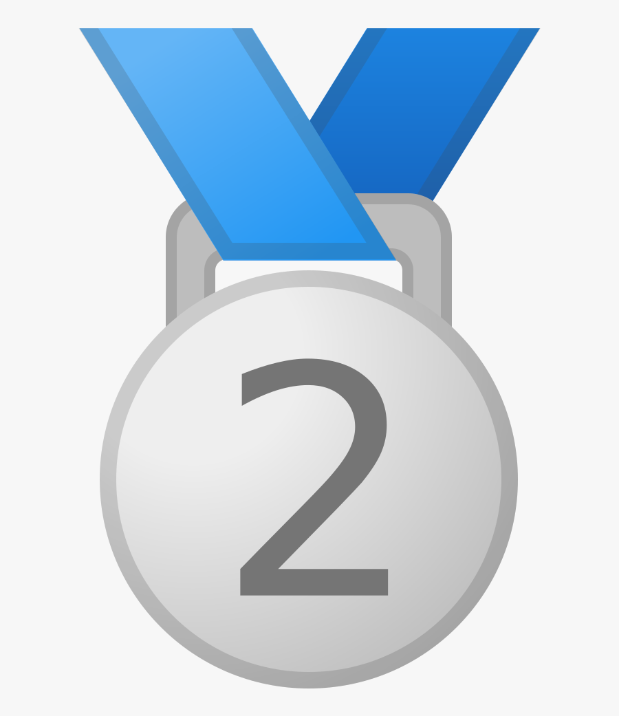 Transparent 2nd Place Ribbon Clipart - Messenger Medal Emoji, Transparent Clipart