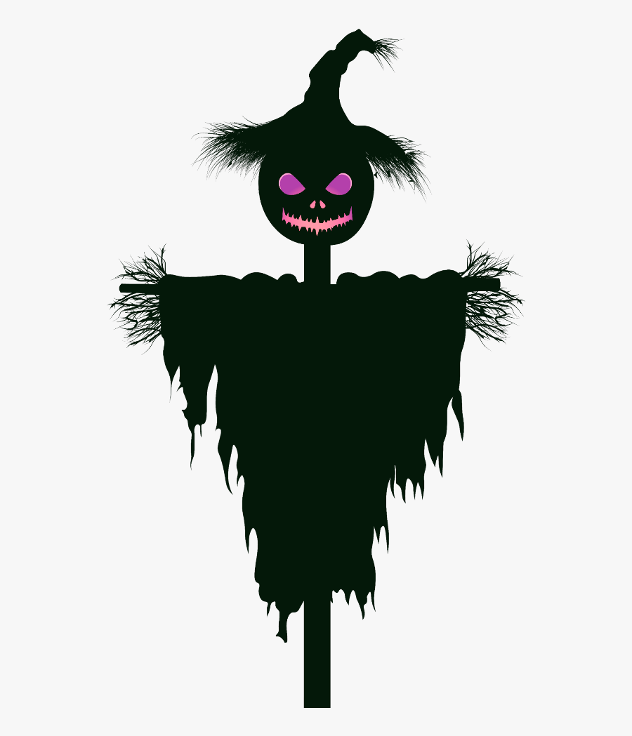 #mq #black #scarecrow #pumpkin #head #halloween - Halloween Scarecrow Clipart, Transparent Clipart