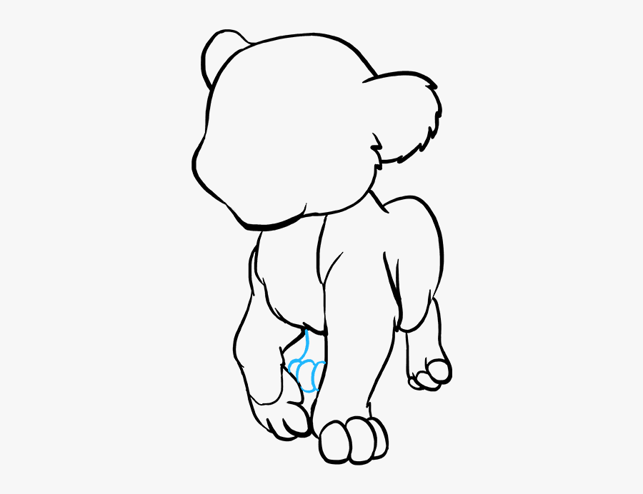 How To Draw Baby Lion - Drawing Of A Baby Lion, Transparent Clipart