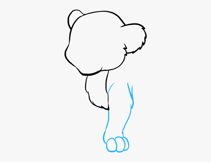 How To Draw Baby Lion - Drawing Of A Baby Lion, Transparent Clipart