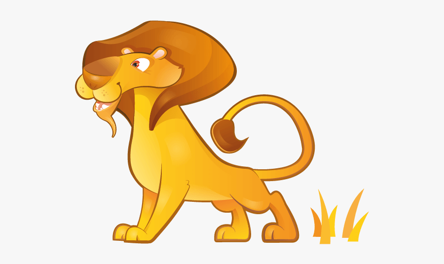 Safari Wallsticker For Kids, Lion Sticker - Cartoon, Transparent Clipart
