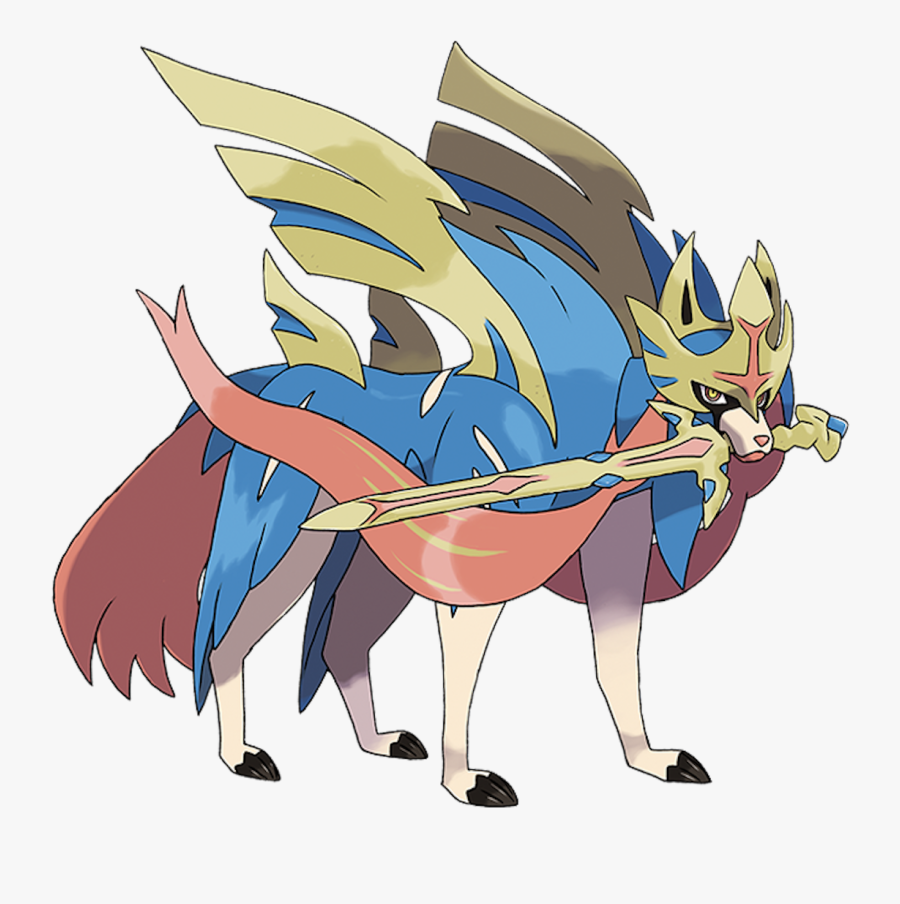 Pokemon Sword Shield Zacian - Zacian Pokemon, Transparent Clipart