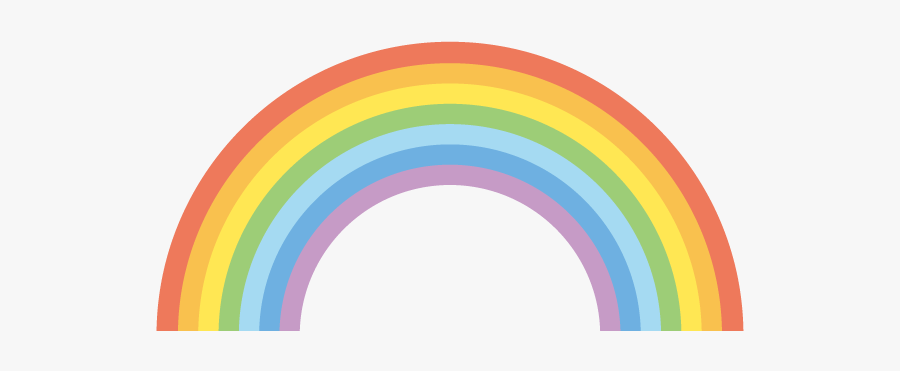 Rainbow Sticker, Transparent Clipart
