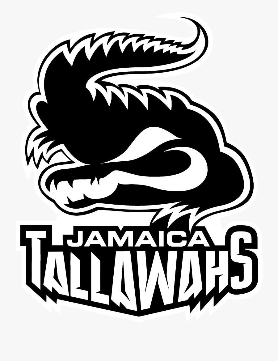 Jamaica Tallahaws Logo Black And White - Jamaica Tallawahs Vs St Lucia Stars, Transparent Clipart