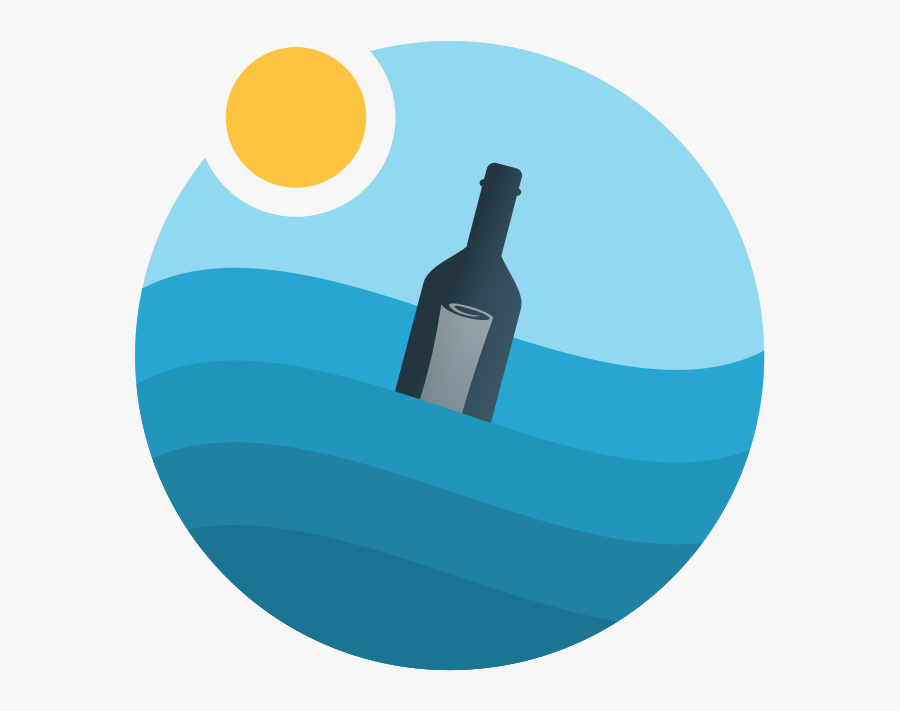 Message In A Bottle, Transparent Clipart