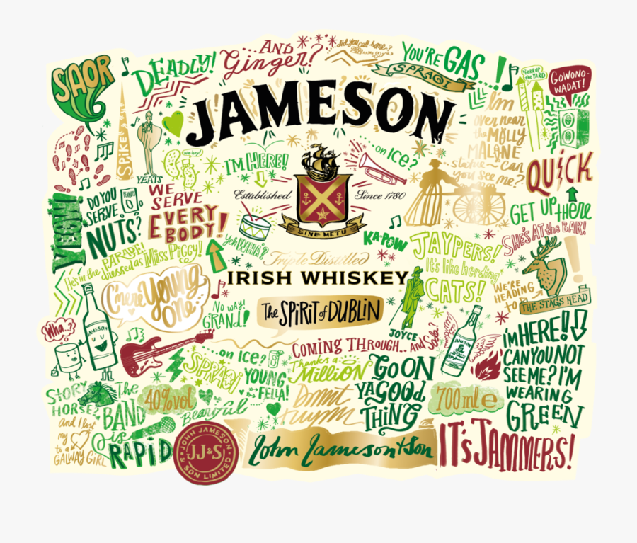 Jameson Irish Whiskey, Transparent Clipart