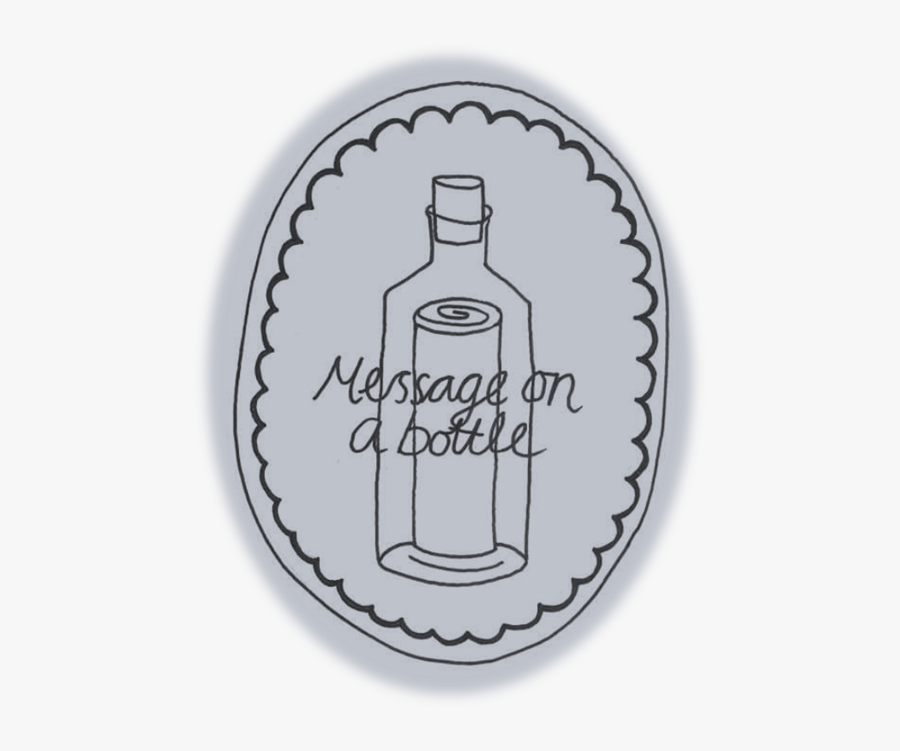 Message On A Bottle - Warm Fuzzy Clip Art, Transparent Clipart