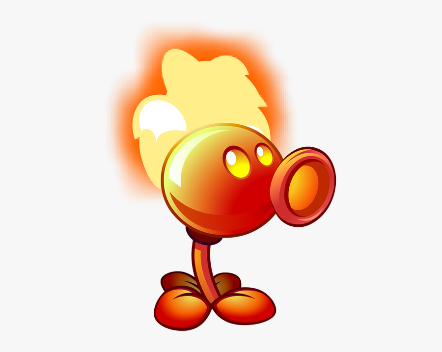Plants Vs Zombies Fire Peashooter , Free Transparent Clipart - ClipartKey