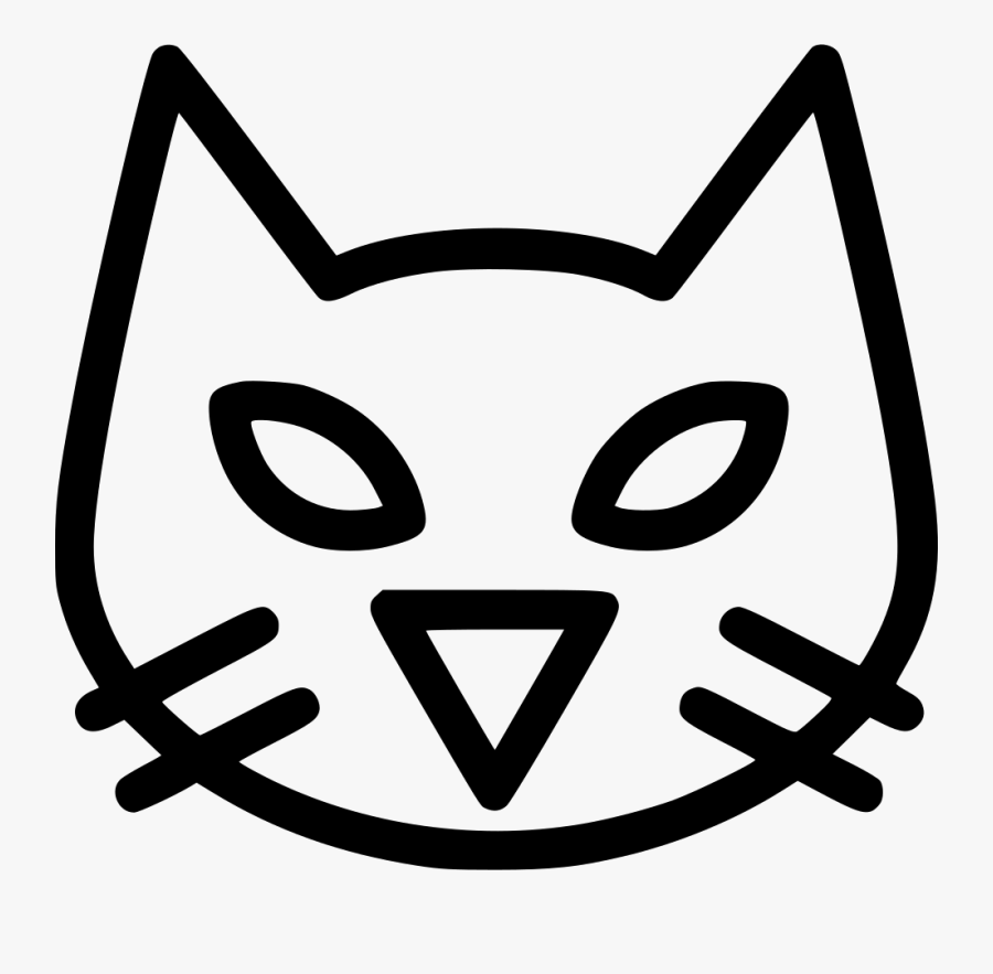 Black Cat - Icon, Transparent Clipart
