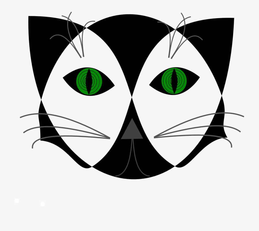 Black Cat Hypnotizing Free Picture - Portable Network Graphics, Transparent Clipart