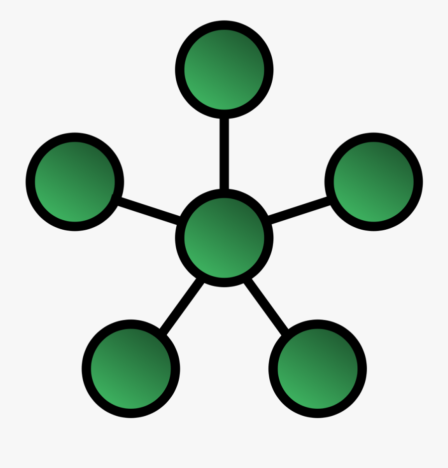 Mesh And Star Network, Transparent Clipart