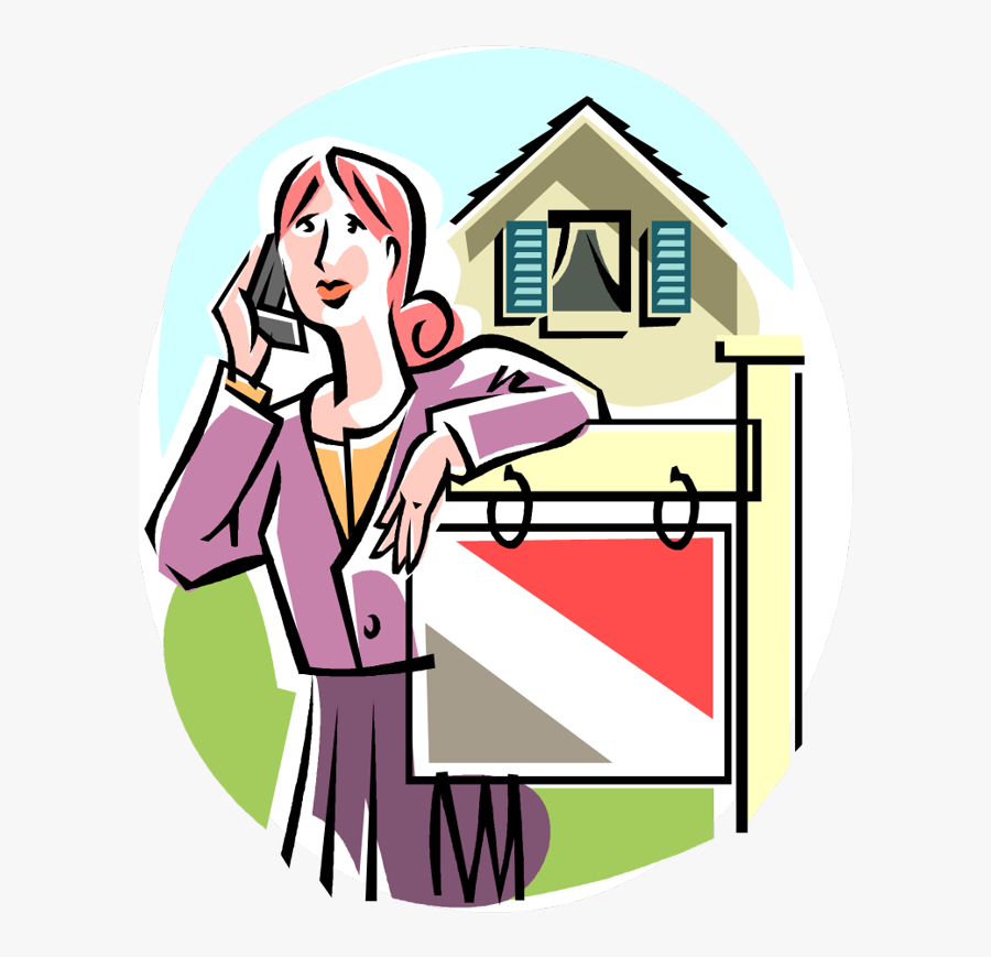 When Do You Put Up An Under Contract Sign - Real Estate Agent Clipart Png, Transparent Clipart