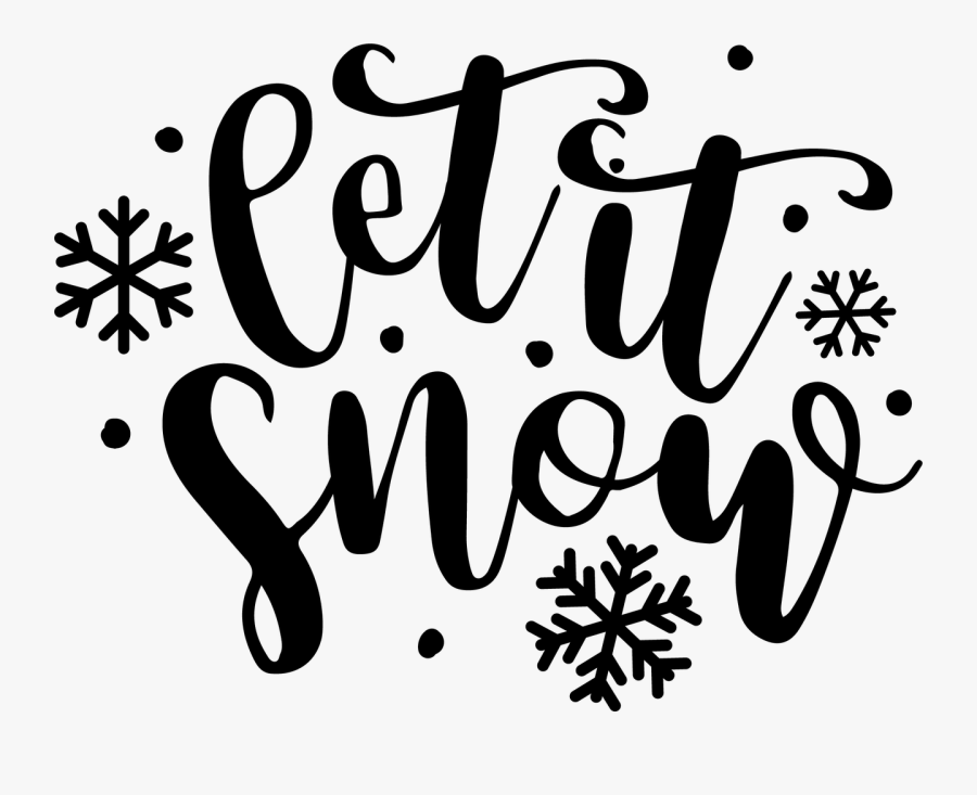 Let It Snow, Transparent Clipart