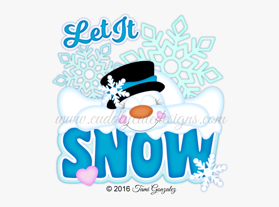 Let It Snow, Transparent Clipart