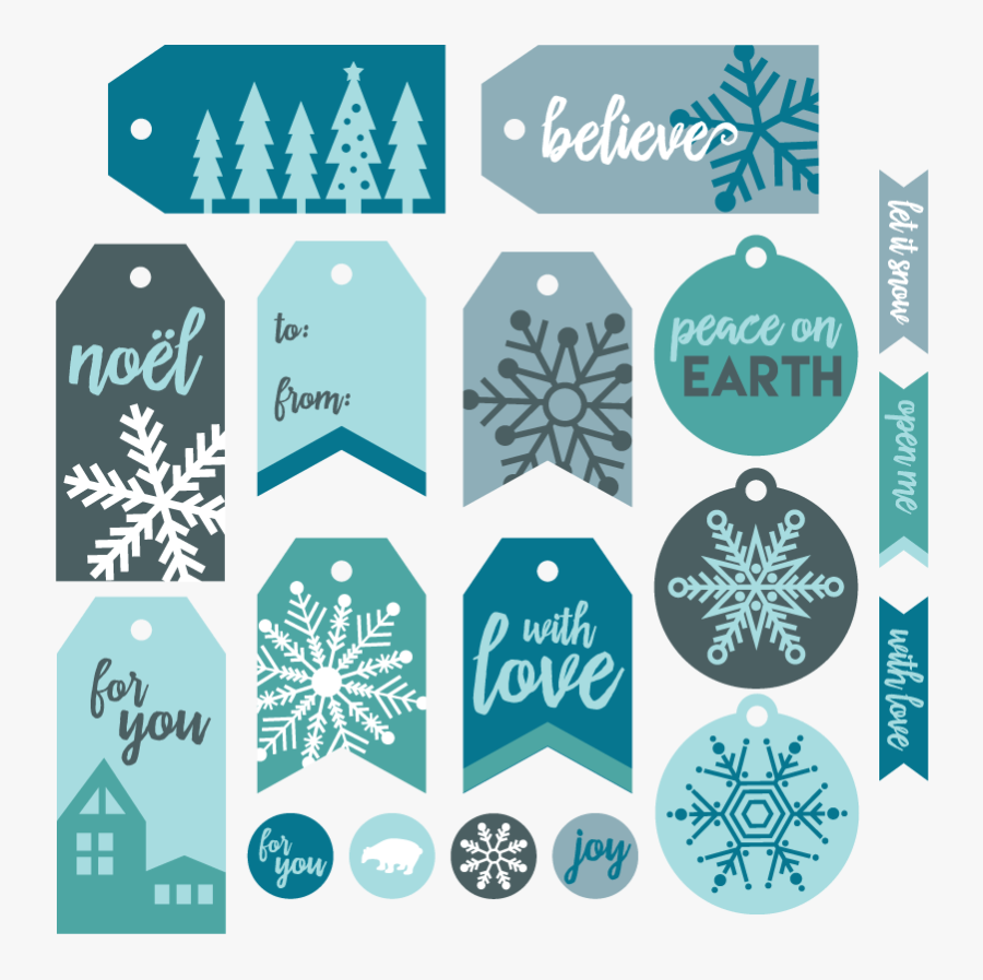 Winter Village Digital File Bundle - Illustration, Transparent Clipart