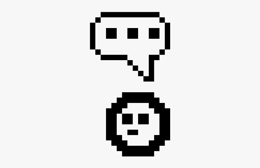 Pixel Heart Speech Bubble, Transparent Clipart