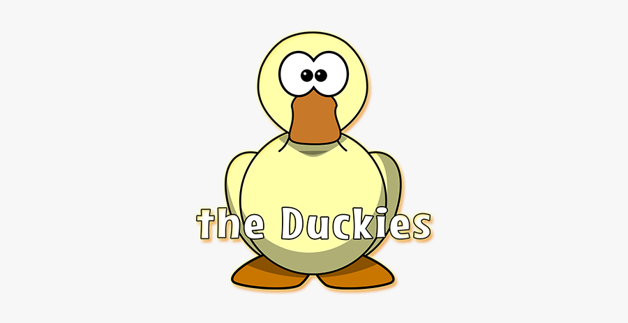 Cartoon Duck With Big Eyes, Transparent Clipart