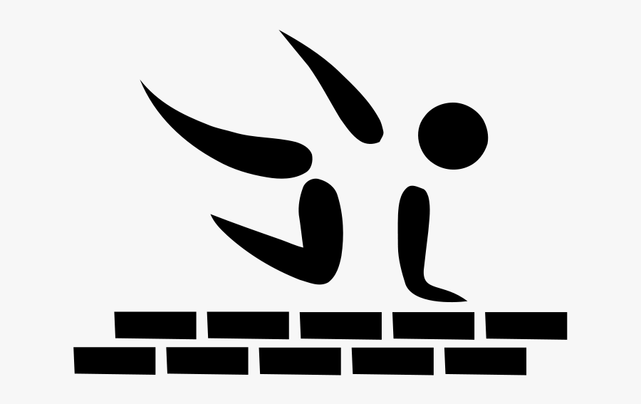 744px-parkour Pictogram - Svg - Parkour Pictogram, Transparent Clipart
