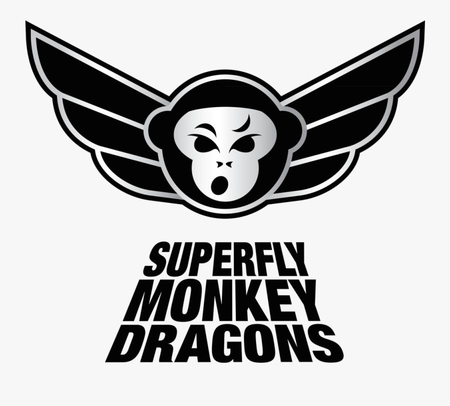Sfmd 25cm Print Black - Superfly Monkey Dragons, Transparent Clipart