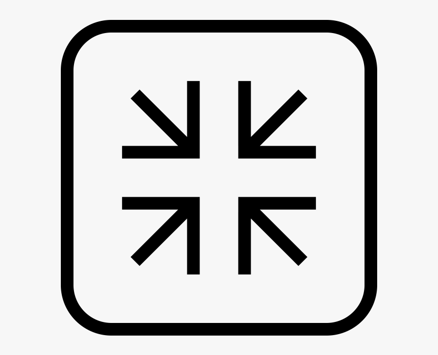 Transparent Cross Icon Png - Scale Down Icon Png, Transparent Clipart