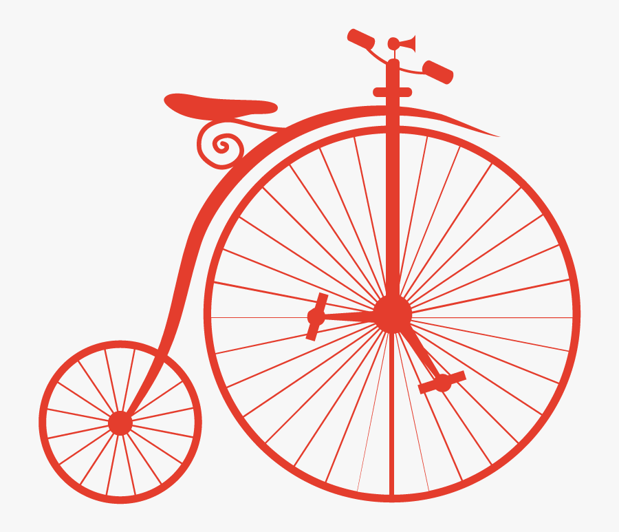 Old Bicycle, Transparent Clipart