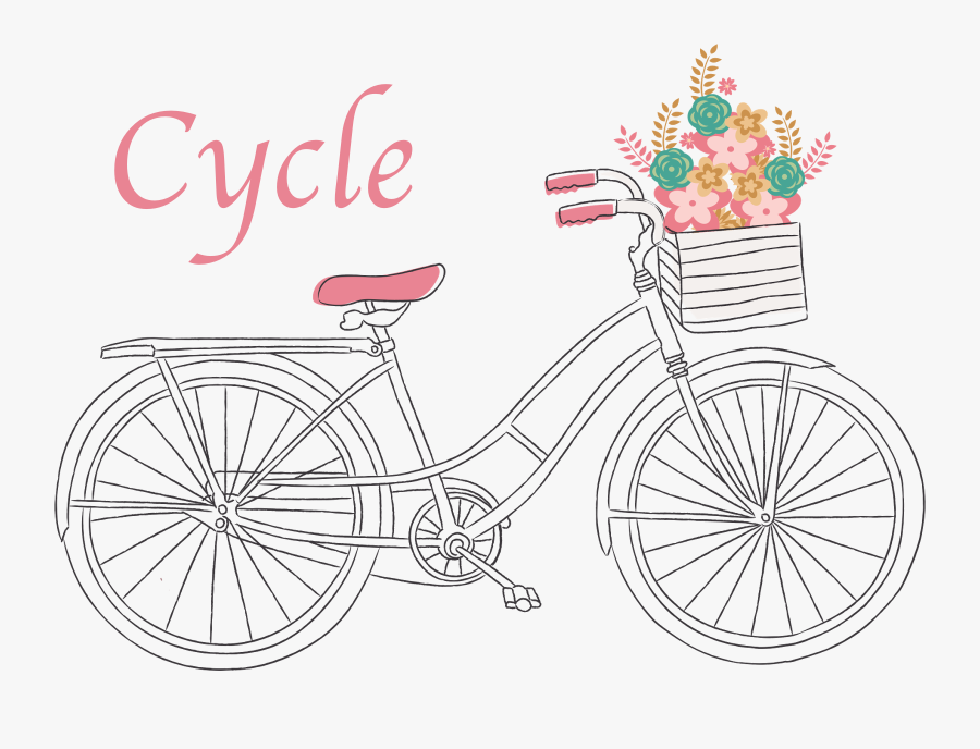 Bike Vintage Vector Png, Transparent Clipart