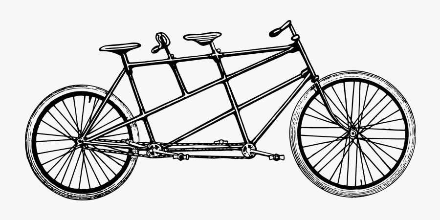 The Tandem - Transparent Tandem Bike Clipart, Transparent Clipart