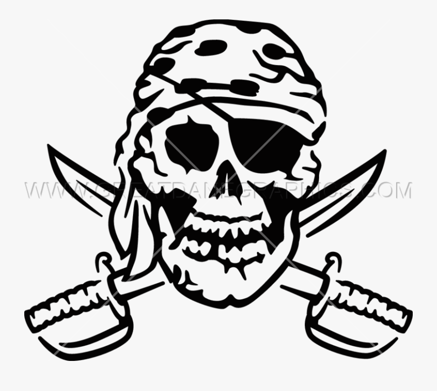 Skull Piracy Clip Art - T-shirt, Transparent Clipart