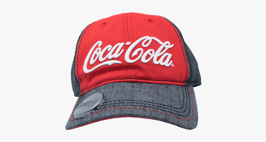 Coca-cola Script Denim Baseball Cap With Bottle Opener - Coca Cola, Transparent Clipart