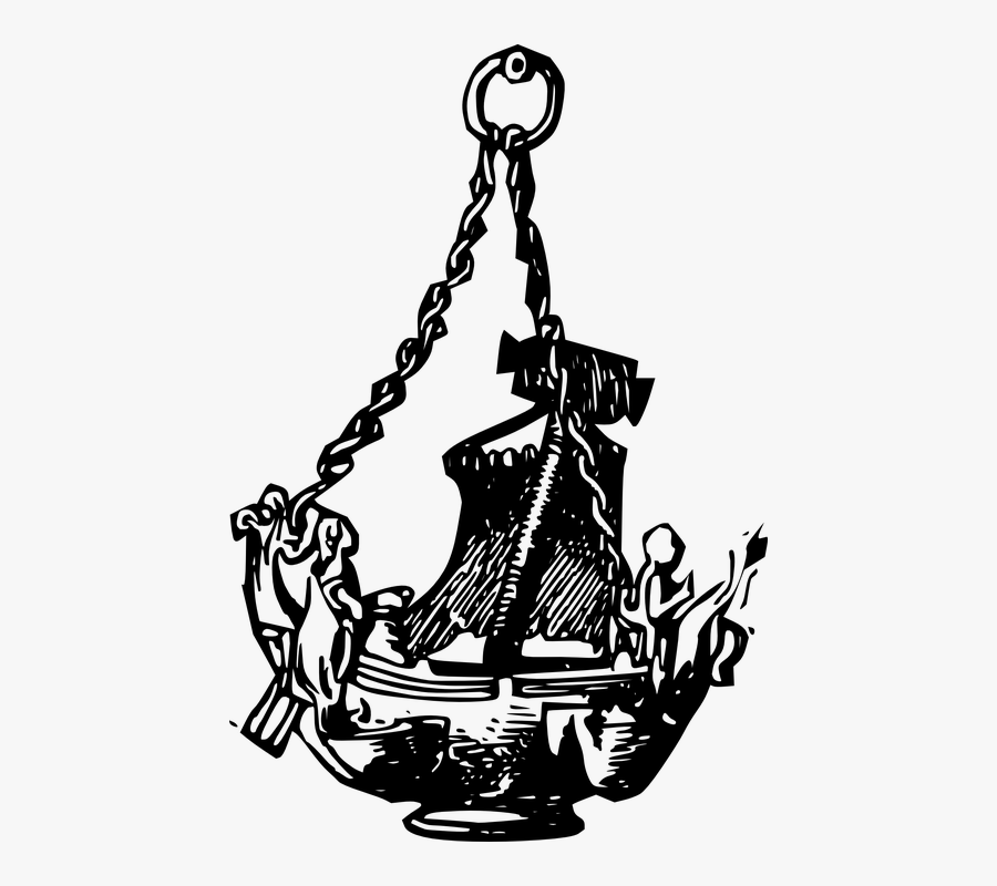 Chandelier, Oil Lamp, Old, Lamp, Chain, Light, Metal - Oil Lamp, Transparent Clipart
