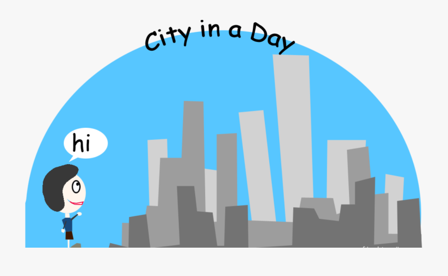 City In A Day - Illustration, Transparent Clipart