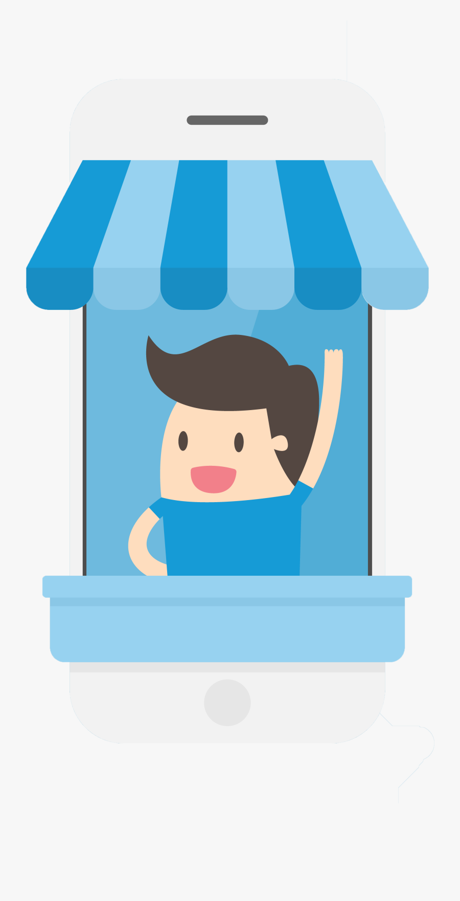 Shopkeeper Cartoon, Transparent Clipart