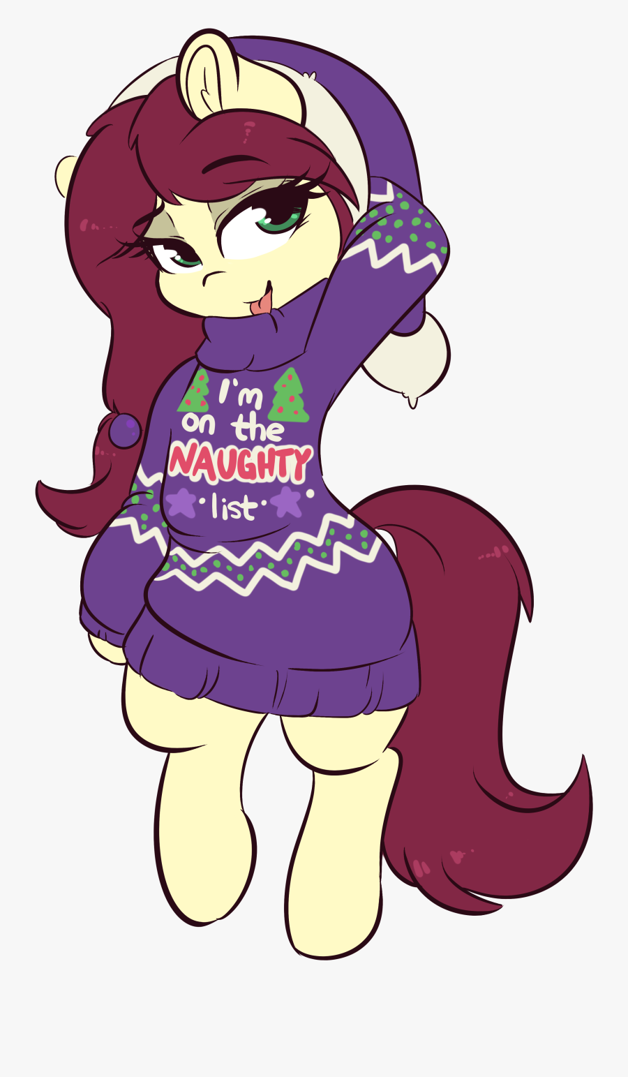 Wickedsilly, Christmas, Clothes, Commission, Female, - Cartoon, Transparent Clipart