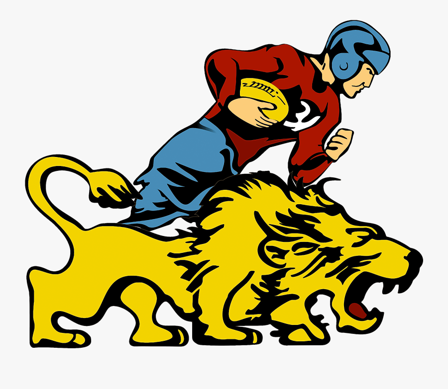 Detroit Lions Vintage Logo, Transparent Clipart