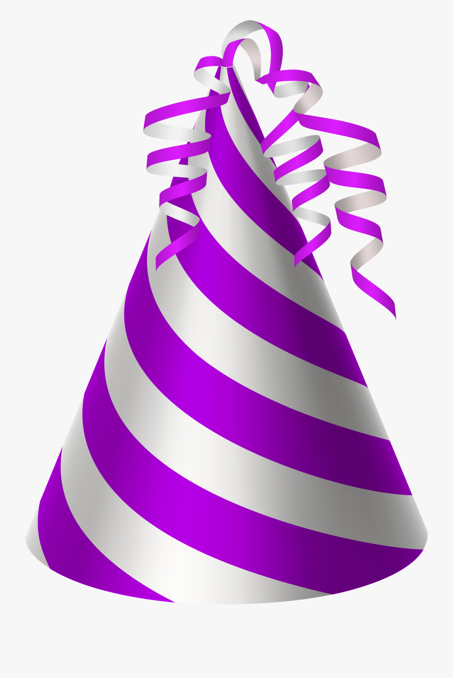 Birthday Hat Clipart Purple - Free Party Hat Png, Transparent Clipart