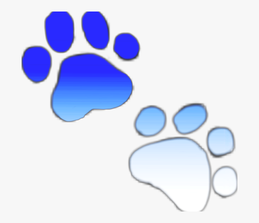 #dog #paws #puppypaws #ombre #dogombre #pawsombre #blue, Transparent Clipart