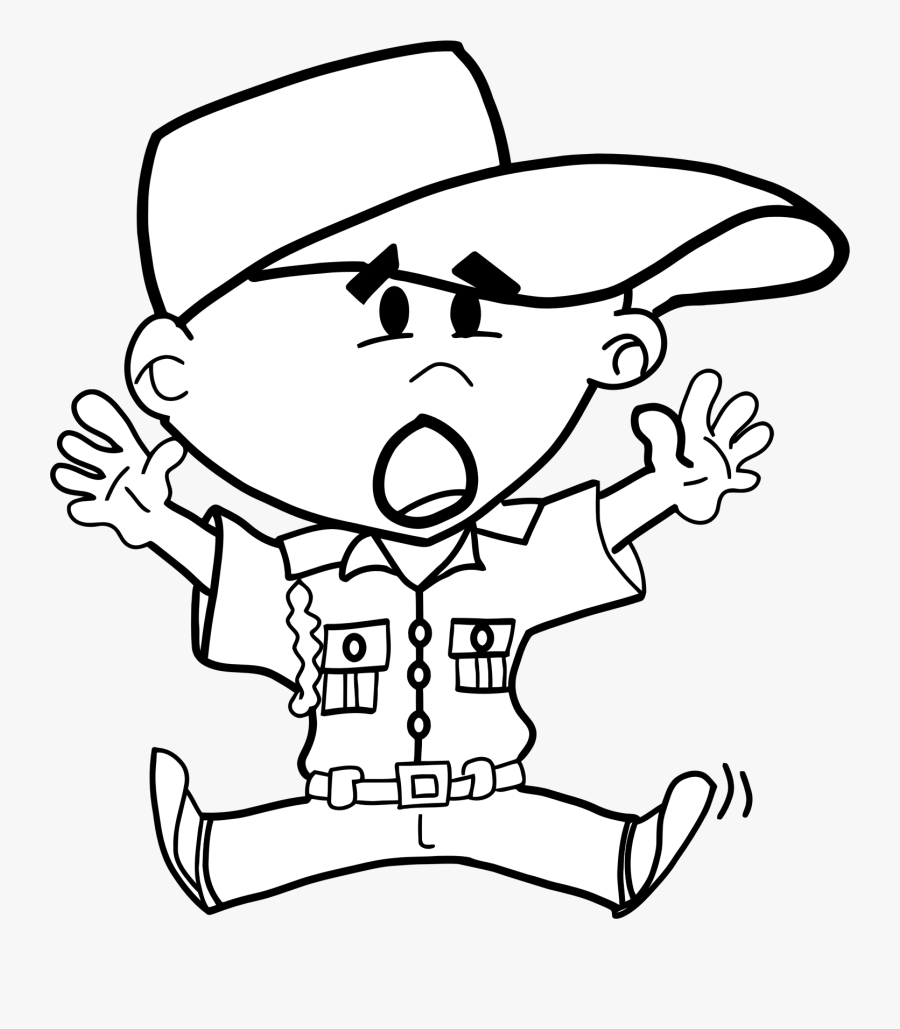 Upset Boy Line Art Clip Arts - ילד מצויר כועס, Transparent Clipart