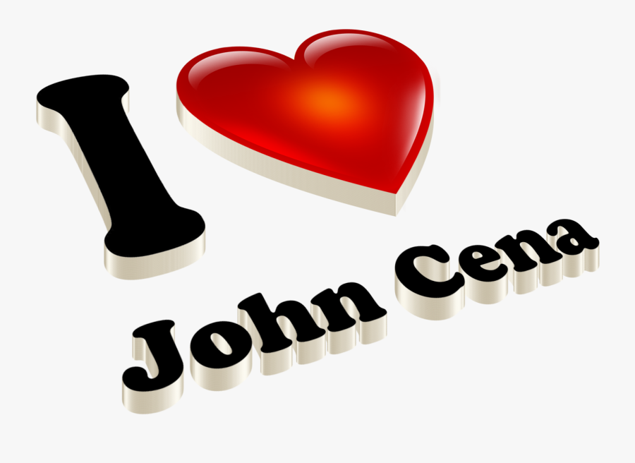 John Cena Heart Name Transparent Png - Love U Hamza Name, Transparent Clipart