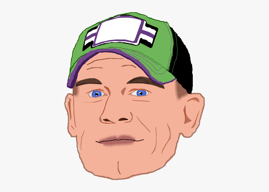 John Cena Cartoon Face, Transparent Clipart