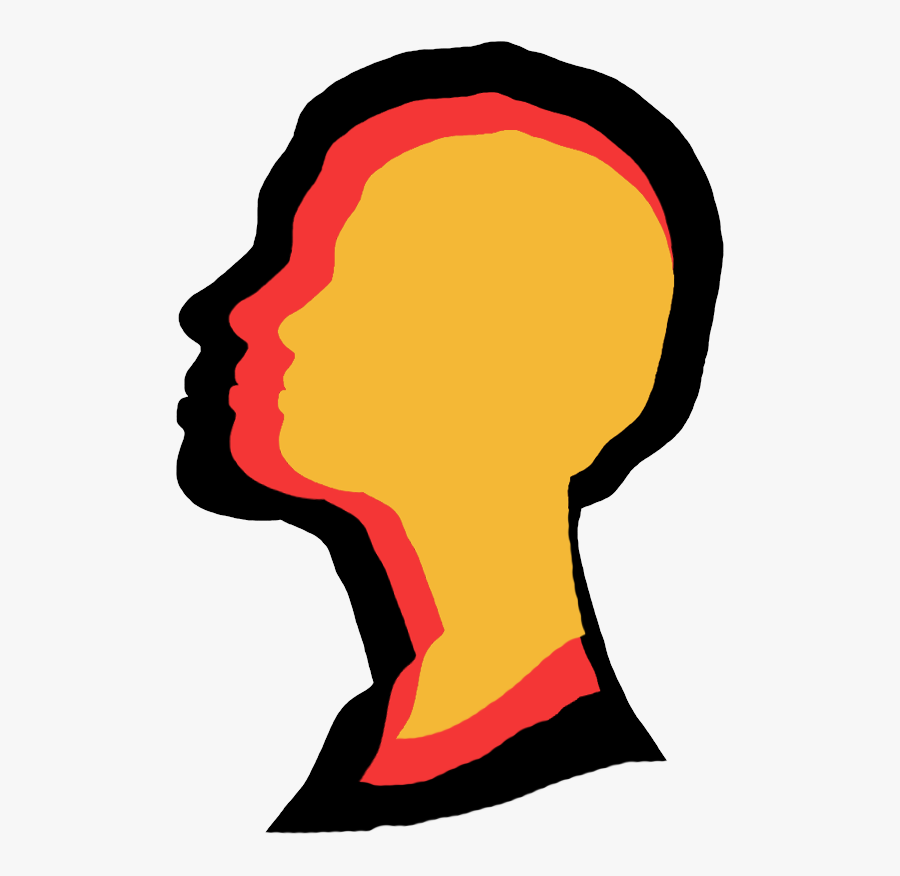 Face Silhouettes Of Men, Women And Children - Portable Network Graphics, Transparent Clipart