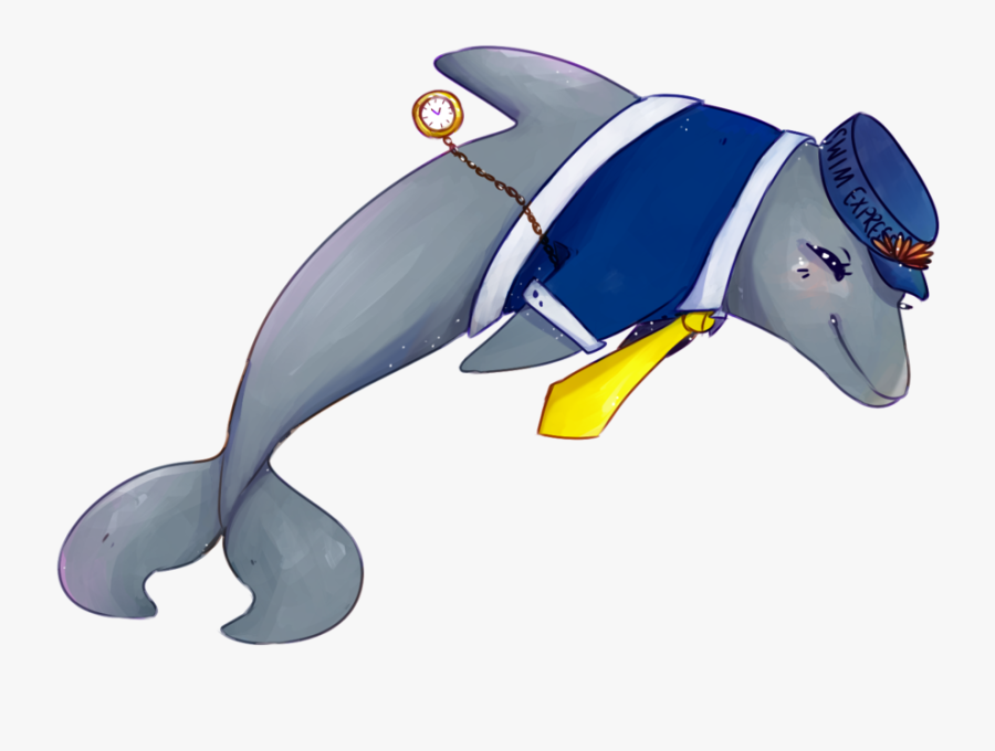 Dolphin - Cartoon, Transparent Clipart