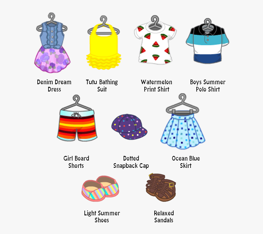 Summer Fashion Line, Transparent Clipart