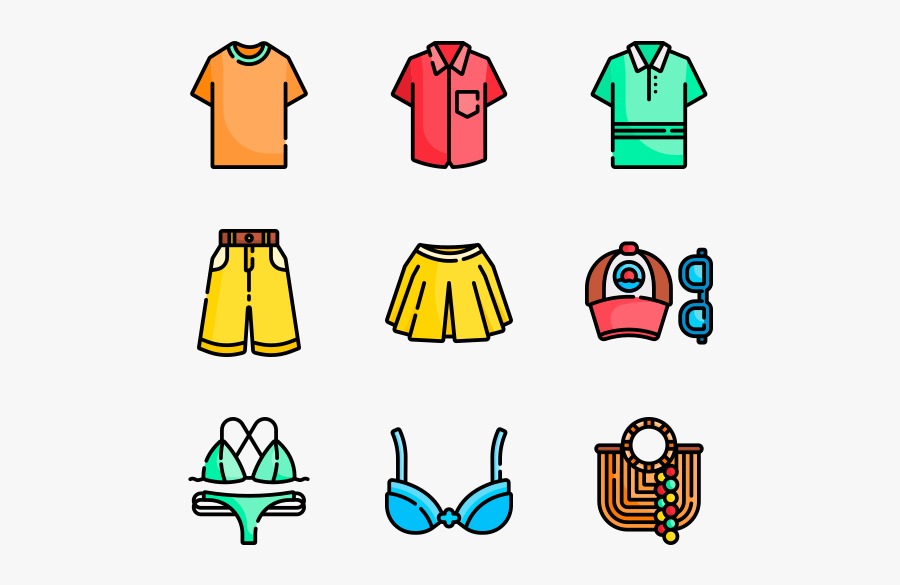 Summer Clothing - Summer Clothing Clipart, Transparent Clipart