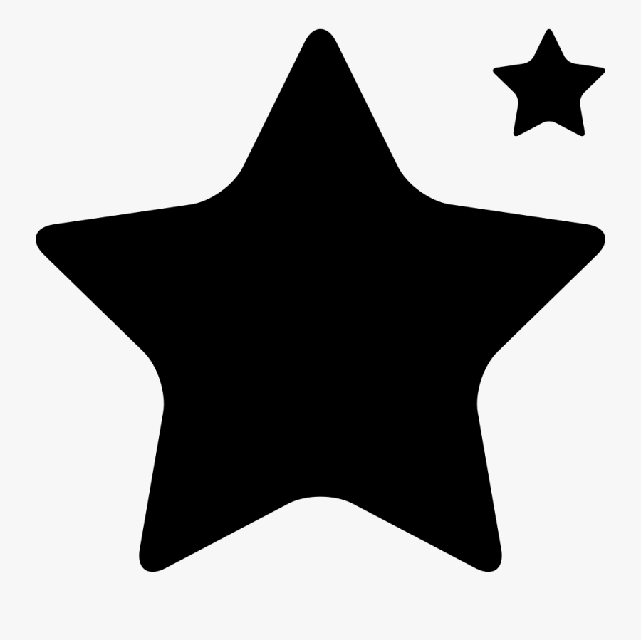Star Shape Big And Small - Big And Small Star, Transparent Clipart