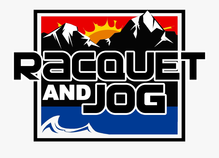 Racquet And Jog Logo, Transparent Clipart