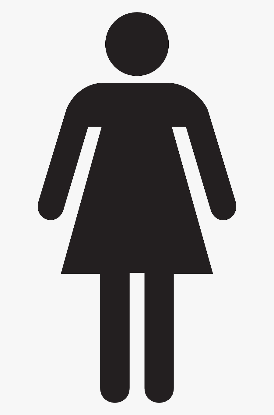 Female Woman Stick Figure Free Picture - Woman Stick Figure Png, Transparent Clipart