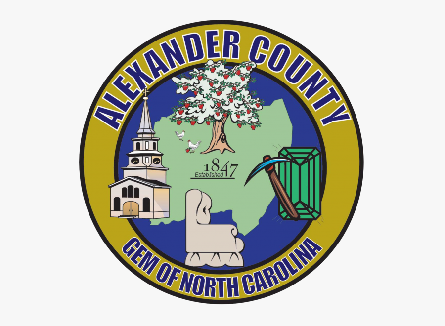 County Seal - No Background - Alexander County Nc, Transparent Clipart