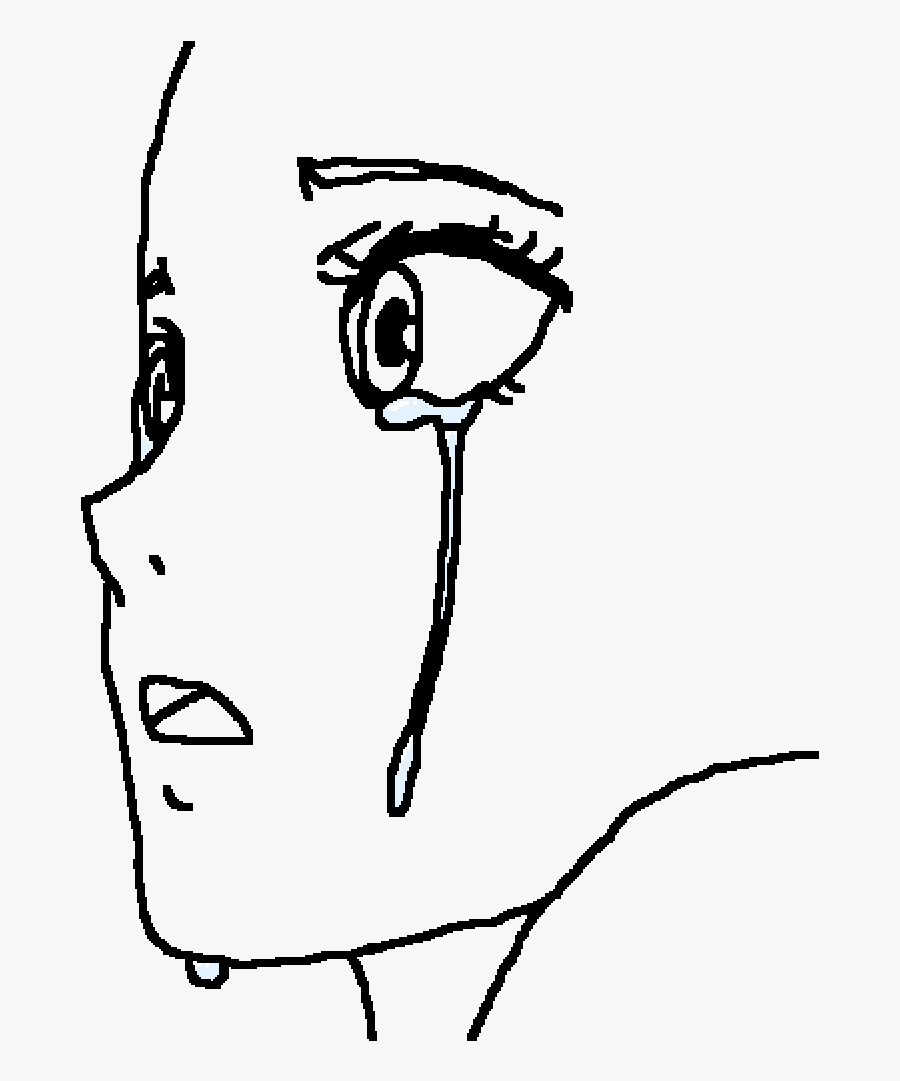 Anime Girl Crying Base, Transparent Clipart
