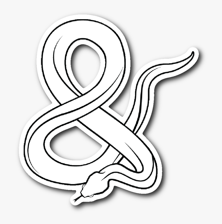 Iconic Ampersand Sticker - Illustration, Transparent Clipart