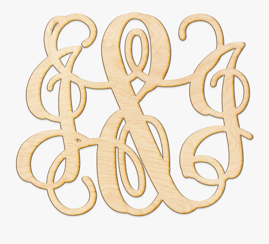 Vine Ampersand Initials Monogram Wood Sign"
 Class= - Circle, Transparent Clipart